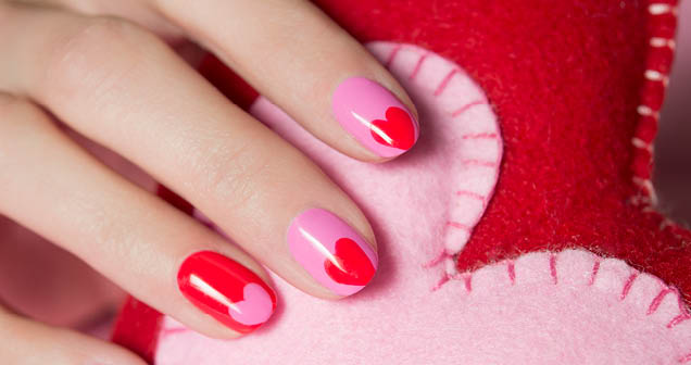 Stylish Nail Art Designs That Pretty From Every Angle : Leaves on pink nail  art designs