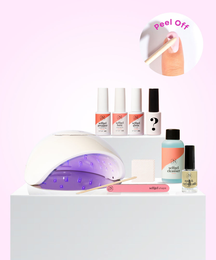 Gel Polish Peel Off Starter Kit Choose your Colour  + PREMIUM Led lamp + Free Cuticle Oil