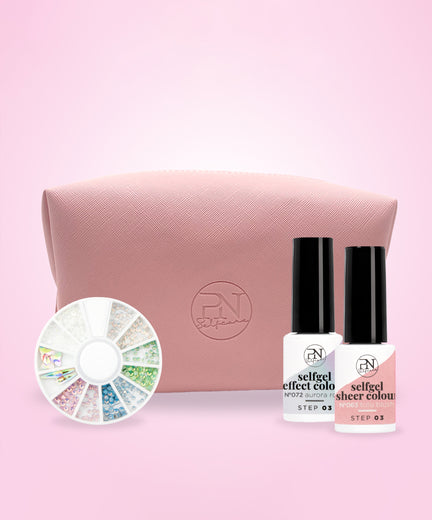 Aurora Rose & Pearls + Cosmetic Bag