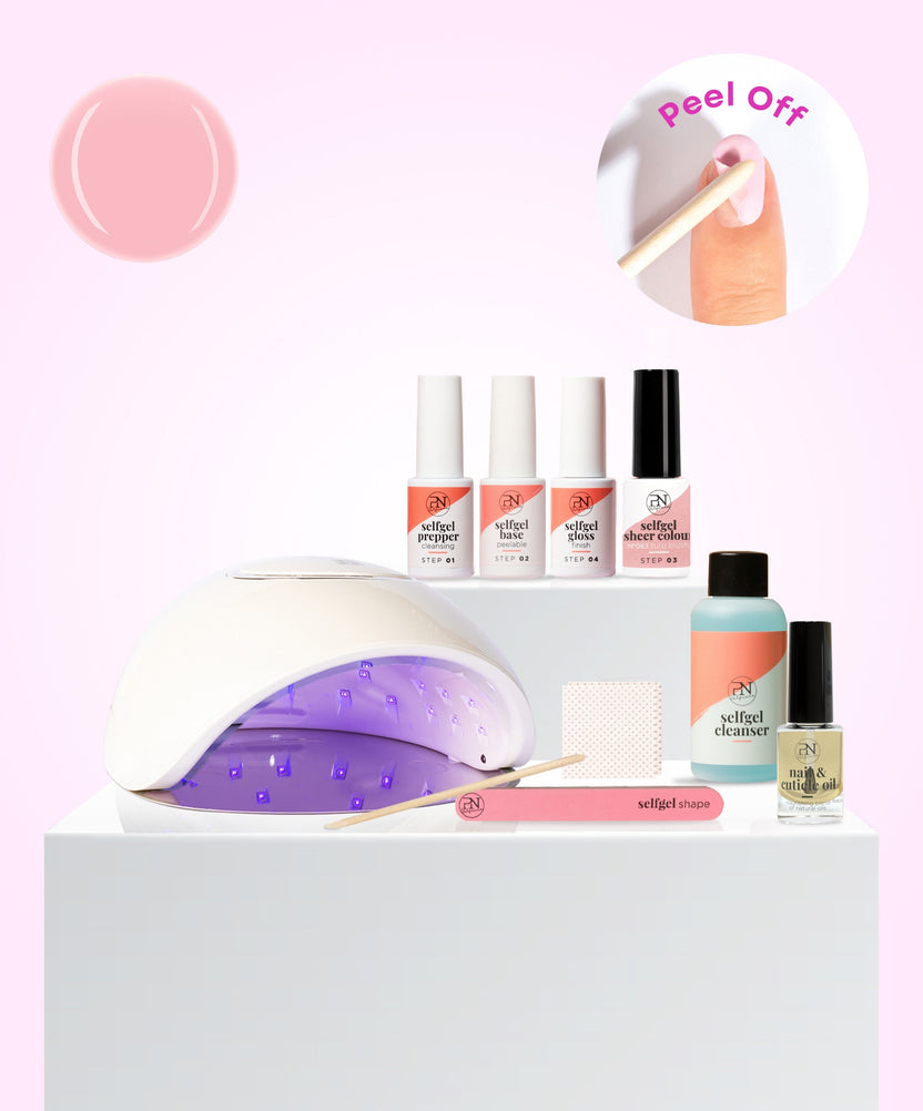 Gel Polish Peel Off Starter Kit TUTU BLUSH  + PREMIUM Led lamp + Free Cuticle Oil