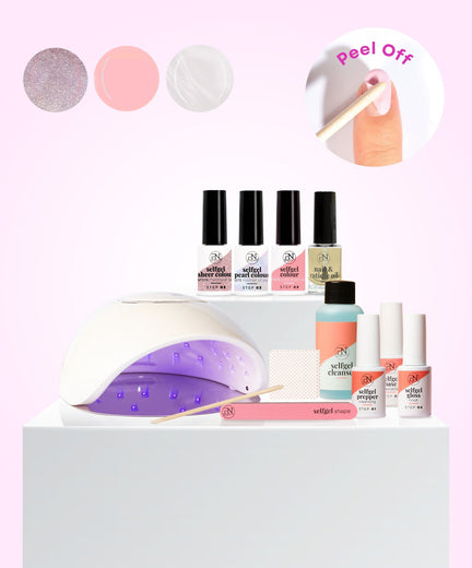 Gellak Starter Kit Peel Off + 3 Lente kleuren + PREMIUM Led Lamp + Gratis Nagelriemolie