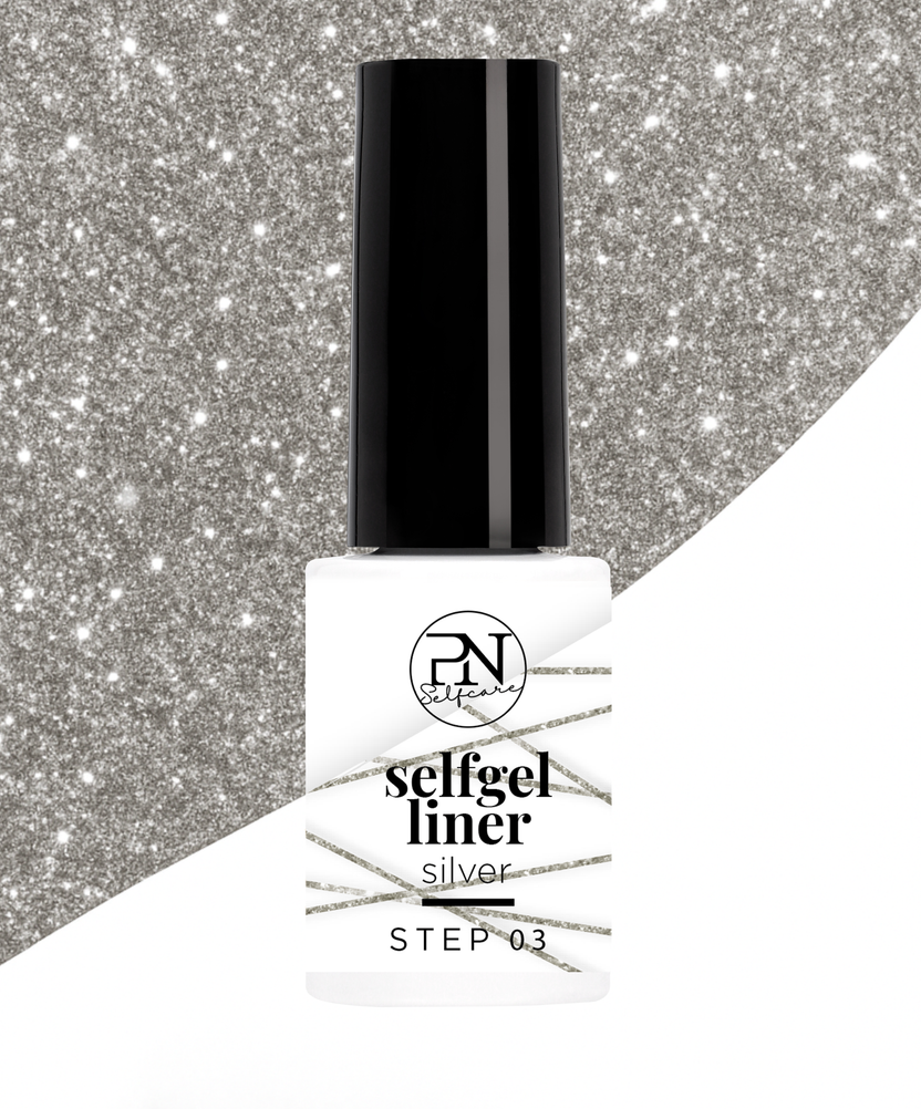 PN Selfgel Nail Art Liner Argenté