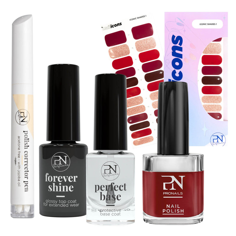 Kit de vernis rouge parfait