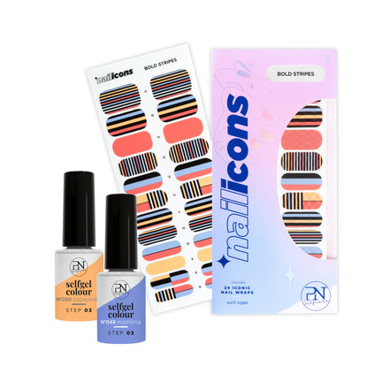 Duo Papayeah & Euphoria + Free NailIcon Bold Stripes