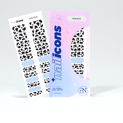 Nail Icons Moo Blue 24pcs